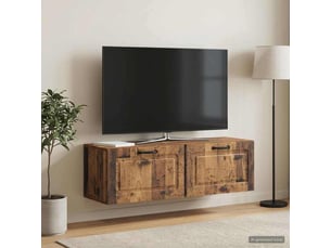 Meuble tv coloris marron 98 cm   