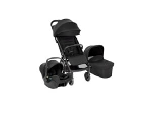 Poussette trio myavo - siège auto snuglite i-size, nacelle, habillage pluie - midnight
