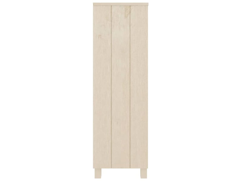  Bibliothèque, meuble de rangement salon hamar marron miel 85x35x112 cm bois de pin massif  - Conforama D