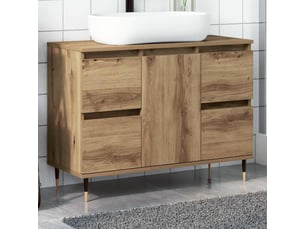Armoire de salle de bain, meuble de rangement chêne artisanal bois d'ingénierie shl5997