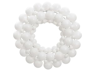 Couronne de noël blanc 45 cm polystyrène