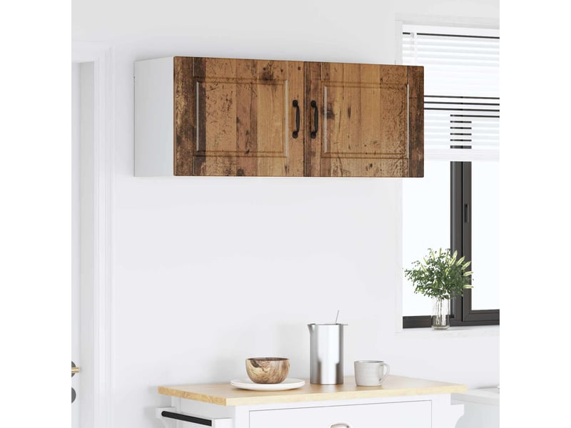  Meuble mural de cuisine | armoire de cuisine 2 pcs bois ancien bois d'ingénierie shl5979  - Conforama D
