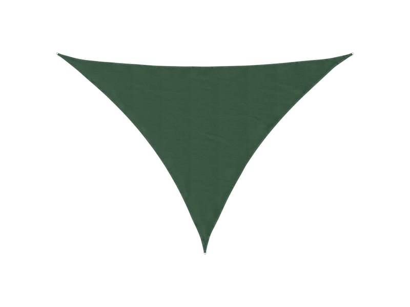  Voile parasol - voile d'ombrage tissu oxford triangulaire 4x5x5 m vert foncé  - Conforama A