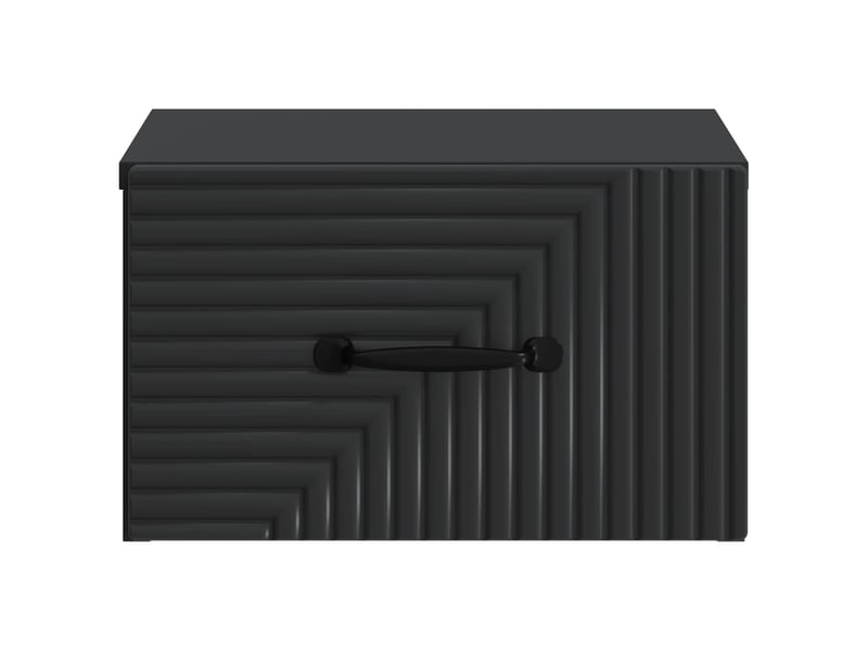 Table de chevet mural 2 pièces noir 34,5 x 33 x 20 cm - Conforama E