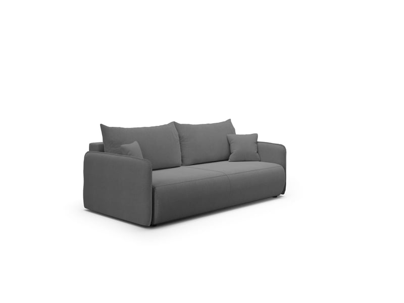  Canapé convertible 4 places forest gris anthracite  - Conforama A