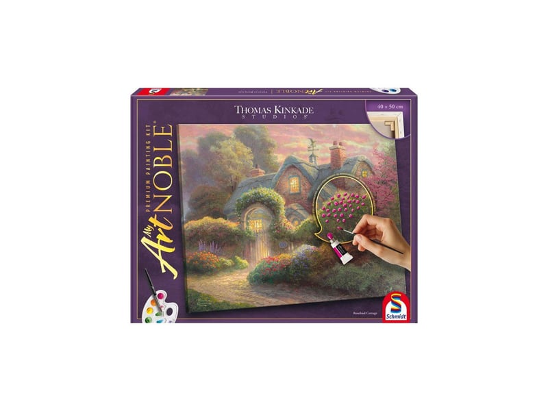  Kit de peinture sur toile preimprimée 50x40 cm cotage fleuri SCH4001504461652 - Conforama A