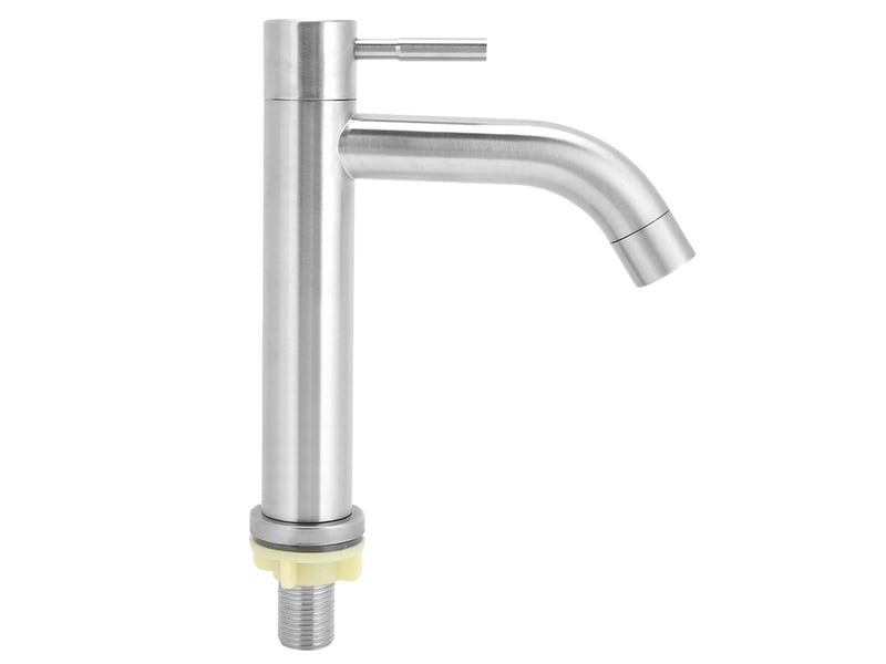  Robinet d'eau froide simple en acier inoxydable, filetage mâle g12 pouces, sous le comptoir  - Conforama A