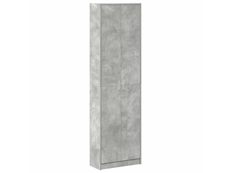  Armoire chambre, armoire de rangement gris béton 55x25x189 cm bois d'ingénierie  - Conforama A