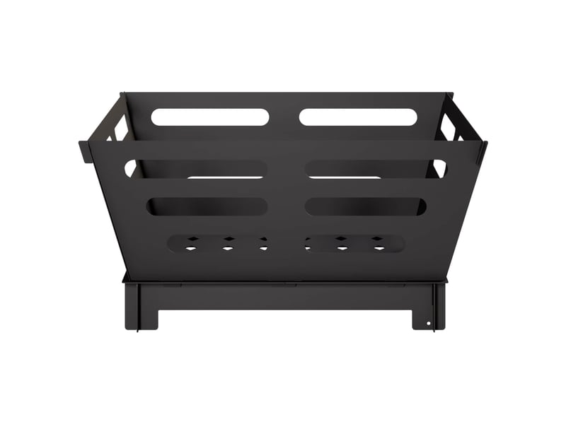  Brasero exterieur, foyer de cheminée noir 60x60x30 cm acier shl96681  - Conforama D