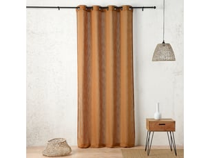 Voilage tamisant à œillets  - effet filet ajouré 140x260 cm