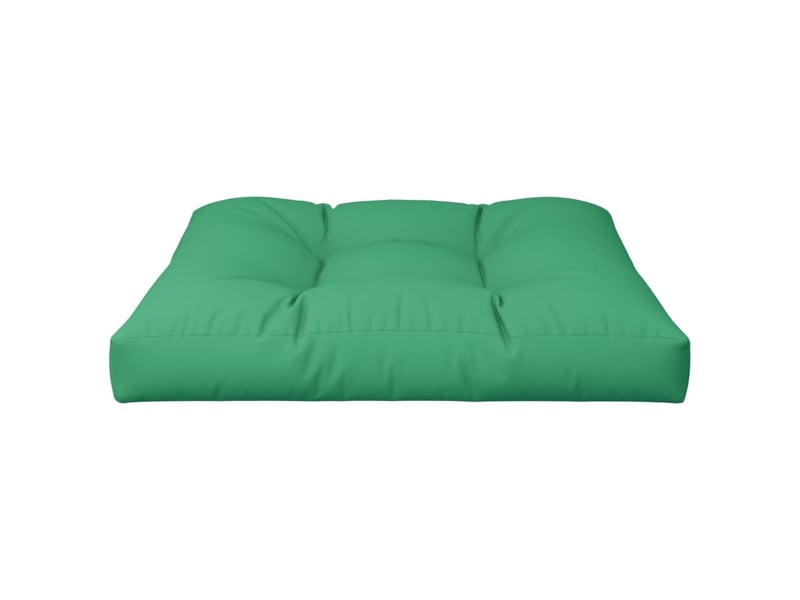  Coussin de palette, coussin de chaise, coussin de canapé vert 80x80x12 cm tissu cf55499  - Conforama D