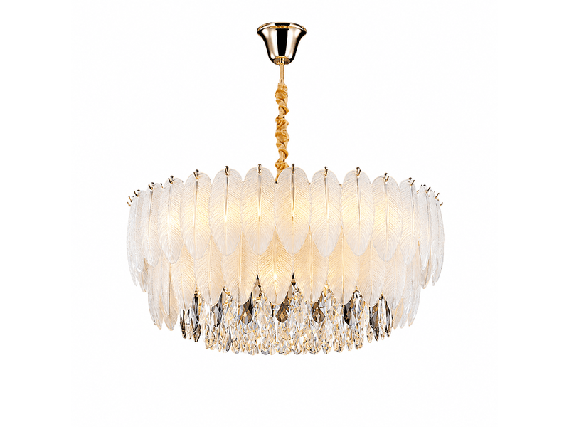  Suspension à plumes d ø 80 cm – sans ampoule YUMAO00C4 - Conforama A