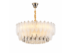 Suspension à plumes d ø 80 cm – sans ampoule