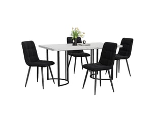 Ensemble table rectangulaire 4 chaise(s) <strong>REDOM</strong> <strong></strong>