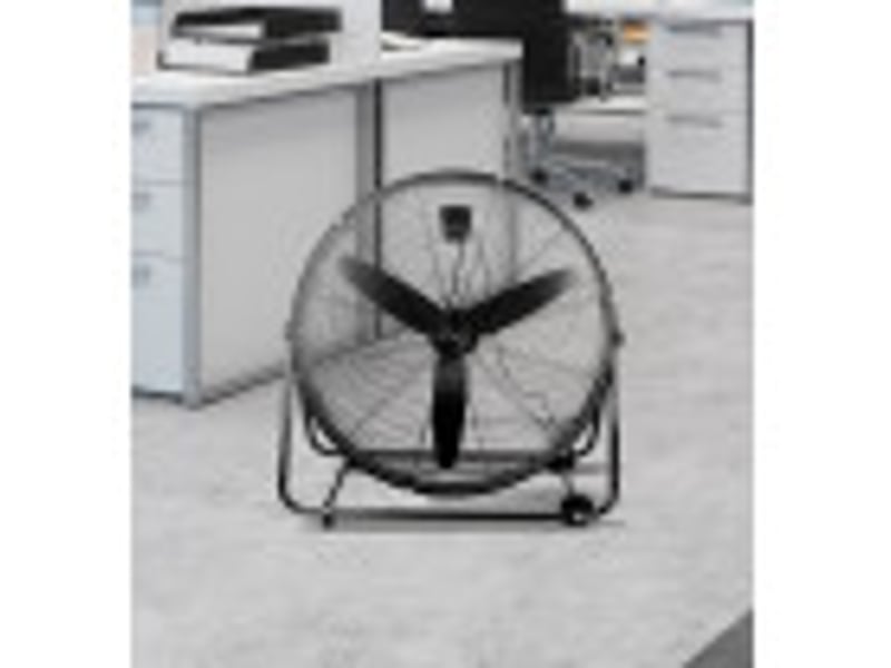  Ventilateur industriel fabrilamp vendaval 360 w noir 3 vitesses ø 87 cm orientable sur roulettes 181471009 - Conforama D