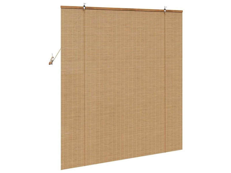 Store enrouleur, store à rouleau marron 150 x 160 cm bambou cf45296 - Conforama E