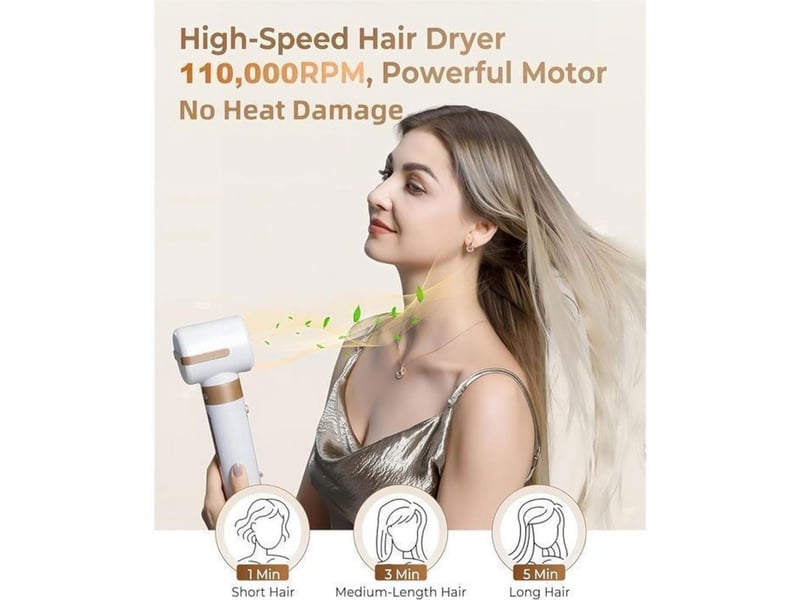  Brosse chauffante 7 en 1 1400w ioniseur 3 vitesses 3 temperatures blanc rose gold 348951_AAARL11091_6_DROPFR - Conforama D