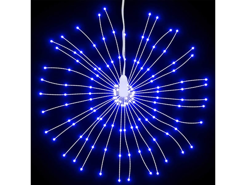  Étoile rayonnante de noël 140 led bleu 17 cm  - Conforama C