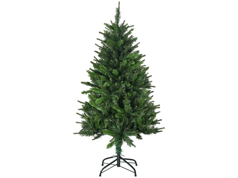  Sapin de noël artificiel avec 310 branches support en acier socle pliable en acier hauteur vert 120 cm  - Conforama B