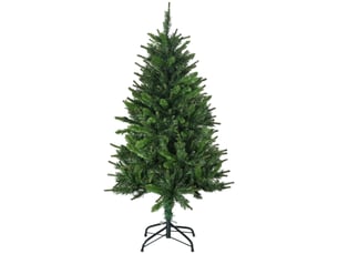 Sapin de noël artificiel avec 310 branches support en acier socle pliable en acier hauteur vert 120 cm