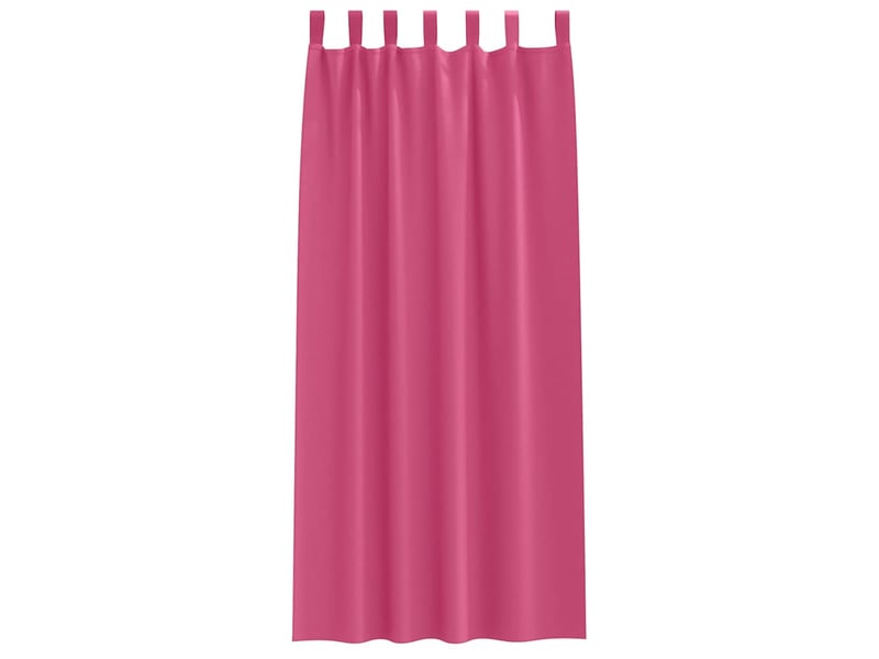  Lot de 2 rideaux occultants, rideaux black-out avec anneaux rose vif 260 x 140 cm cf44767  - Conforama D