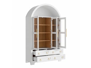 Buffet 3 porte(s)  4 tiroir(s)   - 110 cm coloris blanc 