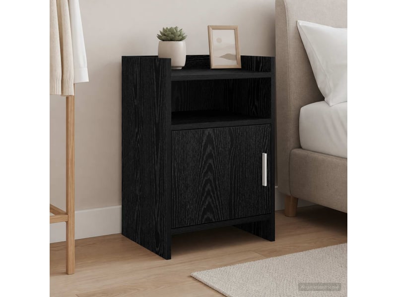 Tables de chevet - cabinet de chevet - table de nuit 2 pc chêne noir 40 x 36 x 60 cm - Conforama C