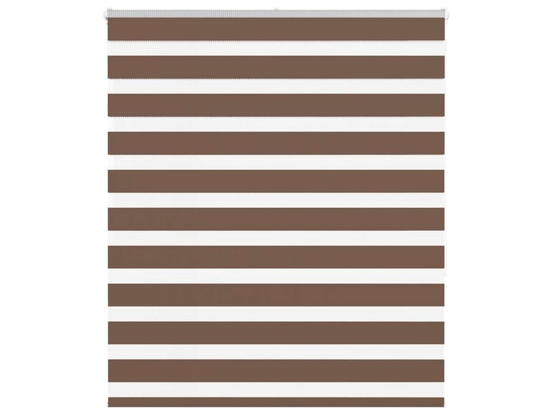  Store zèbre, store de fenêtre marron 125x150cm largeur du tissu 120,9cm polyester cf48664  - Conforama B