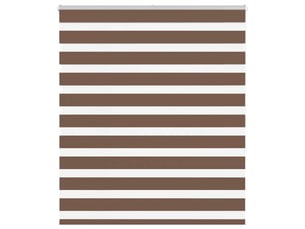 Store zèbre, store de fenêtre marron 125x150cm largeur du tissu 120,9cm polyester cf48664