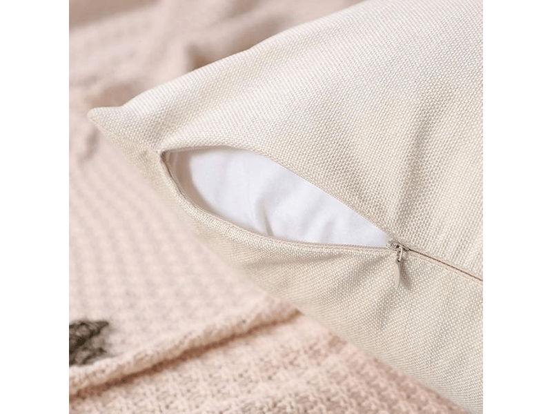  Housse de coussin pour la maison, le jardin, l'extérieur et l'intérieur, lot de 4 pièces, feuilles vertes sauge, taie d'oreiller pour salon, chaise, 45 x 45 cm  - Conforama D