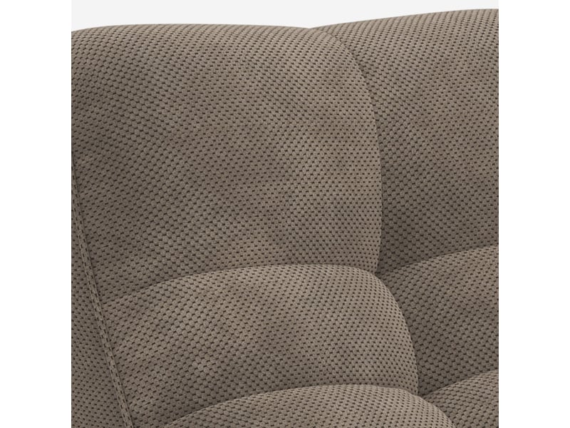 Canapé modulaire 2 places en velours doux design gardena - marron  - Conforama E