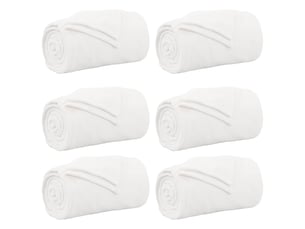 Couverture jetée de canapé 6 pcs blanc 220x240 cm 8.24 kg polaire
