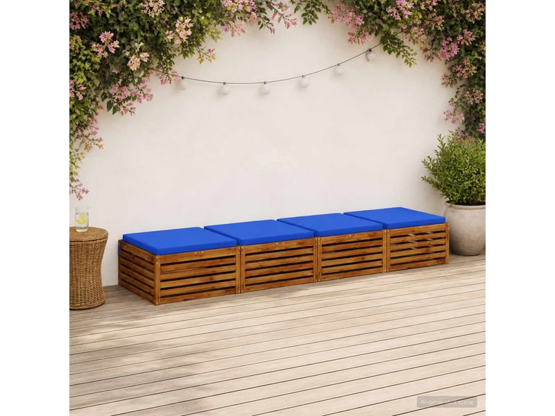  Lot de 4 coussins de siège, coussins d'assise soest 100 % polyester cf60283  - Conforama B