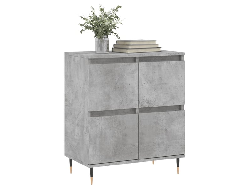  Buffet - bahut - meuble de rangement gris béton 60x35x70 cm bois d'ingénierie  - Conforama C