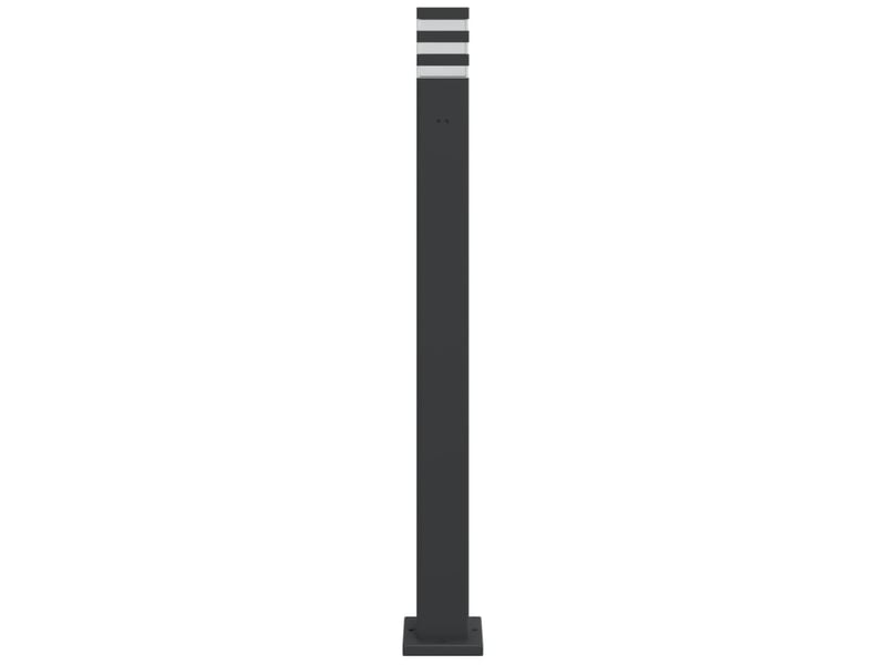  Lampadaire d'extérieur avec sortie 110 cm aluminium noir 02_0042528  - Conforama D