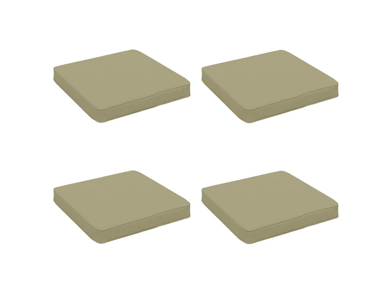  Lot de 4 coussins de siège, coussins d'assise vught 100 % polyester cf60698  - Conforama A