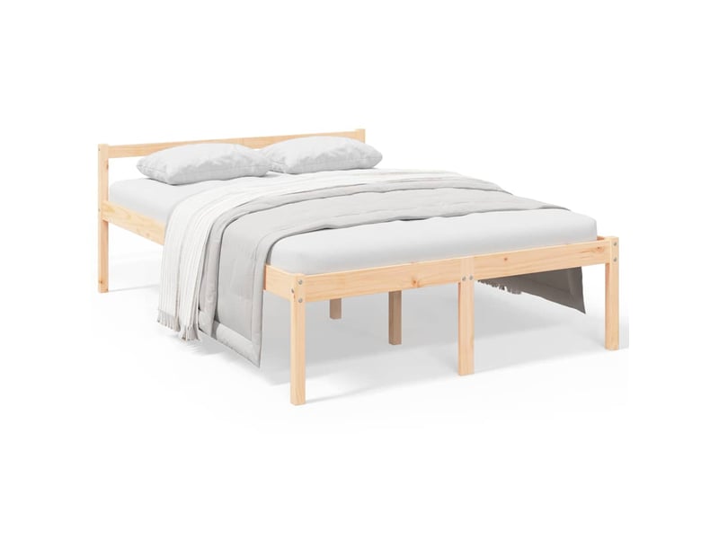  Lit double- lit adulte -  lit pour personne âgée sans matelas 135x190 cm  - Conforama A