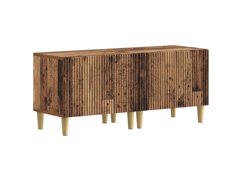  Ensemble de 3 meubles tv - banc tv - meuble de rangement led arnhem 3 pcs bois ancien  - Conforama D