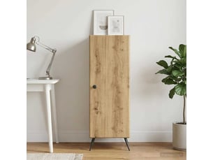 Buffet - bahut - meuble de rangement chêne artisanal 33 x 34,5 x 90 cm bois d'ingénierie
