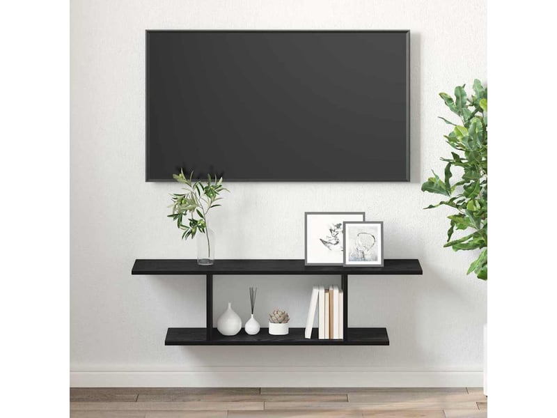  Ensemble meuble tv - banc tv - meuble de rangement 103 x 30 x 26,5 cm noir bois d'ingénierie  - Conforama D