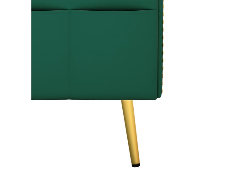 Canapé-lit convertible vert avec fonction inclinable, 3 angles réglables et porte-gobelet, revêtement tissu - Conforama E