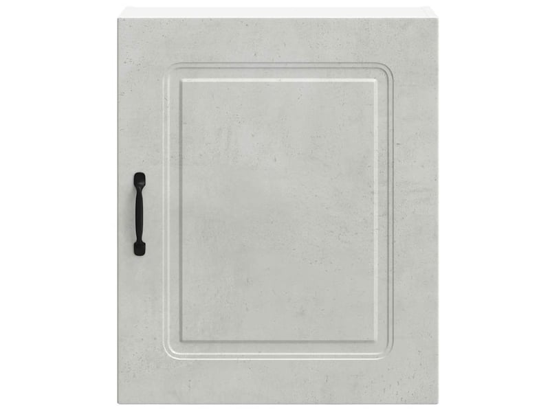  Meuble de rangement, armoire murale de cuisine kalmar en bois d'ingénierie gris béton  - Conforama E