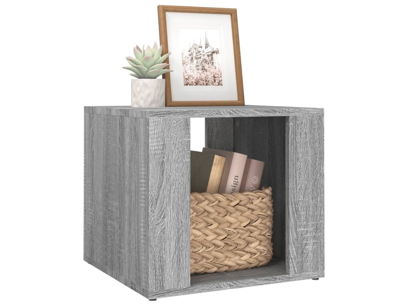  Table de chevet - cabinet de chevet - table de nuit sonoma gris 41x40x36 cm bois d'ingénierie  - Conforama C