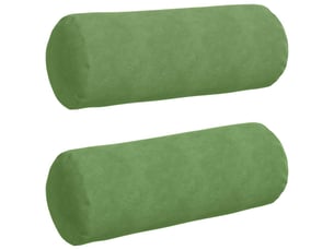 Lot de 2 coussins d'accent, coussins décoratifs, coussins lombaires vert clair ø 25 x 70 cm cf56753