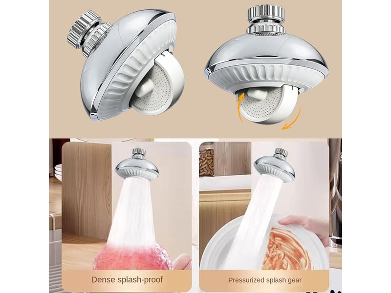 Aérateur plateau rotatif anti-éclaboussures, pièce rechange pour propriétaires, locataires, plombiers, salle bain - Conforama E