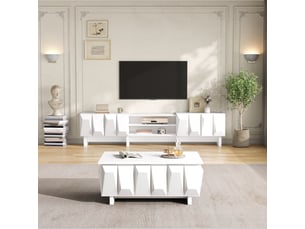 Meuble tv coloris blanc <strong></strong> <strong></strong>