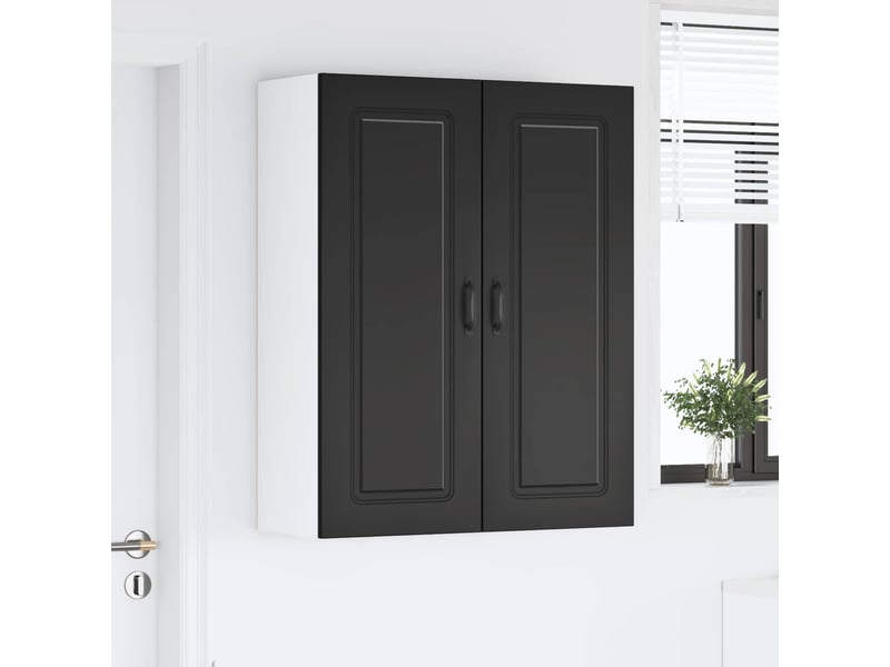  Meuble mural de cuisine | armoire de cuisine noir 80x31x100cm shl1524  - Conforama D