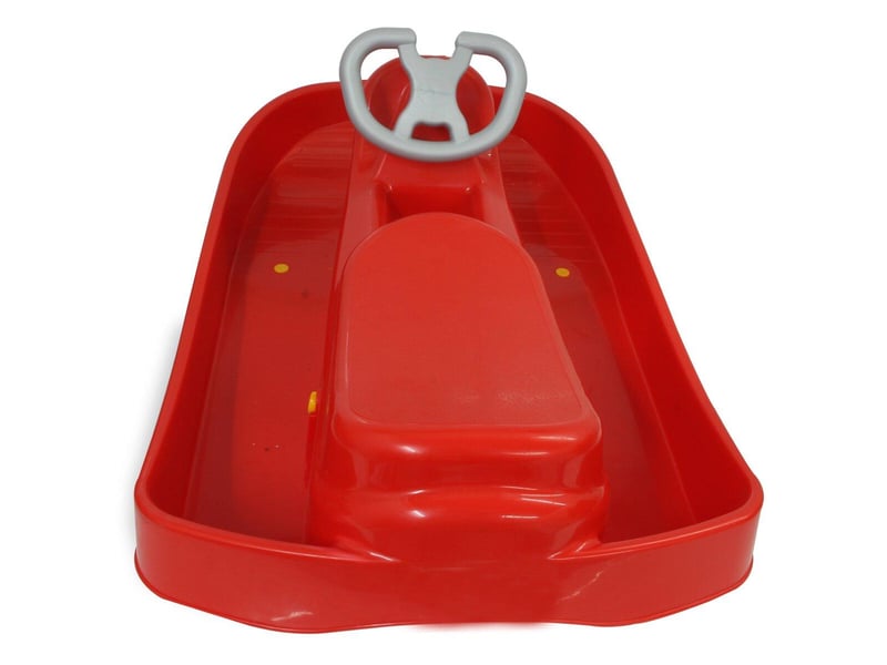  Snow play bob ralley 100 cm rouge avec volant et frein 461100 - Conforama C