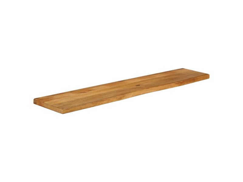  Dessus de table, plateau de table à bord vivant 180x40x2,5cm bois massif manguier  - Conforama A