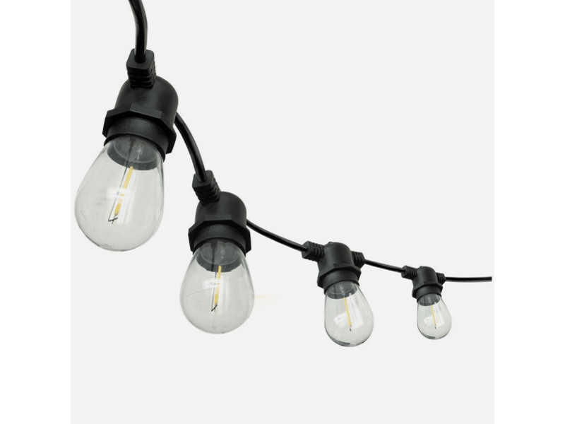  Guirlande lumineuse led fabrilamp verbena 20 m 30 ampoules e27 30 w 4000 k ip44 233220309 - Conforama C
